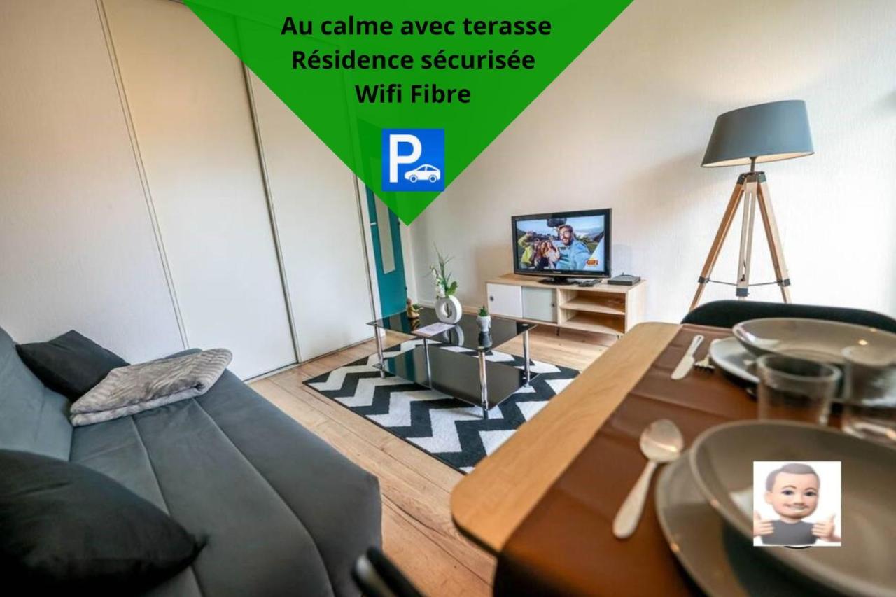 Le Petit Park-Studio-Terrasse- Piscine-Wifi Fibre Apartment Pau Exterior foto