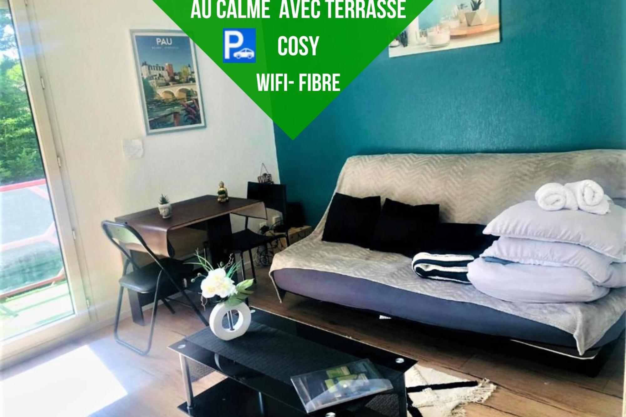 Le Petit Park-Studio-Terrasse- Piscine-Wifi Fibre Apartment Pau Exterior foto